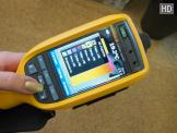 Экран строительного тепловизора Fluke Tir125 Экран строительного тепловизора Fluke Tir125